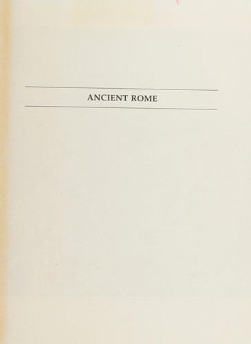 Cover for Ancient Rome