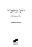 Cover for La España de Franco, 1939-1975