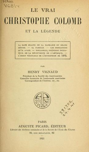 Cover for Le vrai Christophe Colomb et la légende