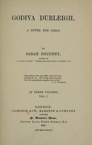 Cover for Godiva Durleigh