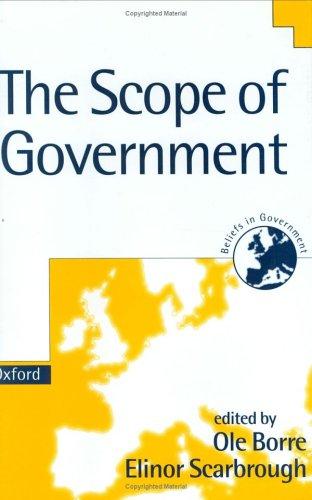 Cover for The scope of government