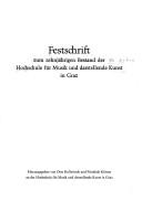 Cover for Festschrift zum zehnjährigen Bestand der Hochschule für Musik und Darstellende Kunst in Graz