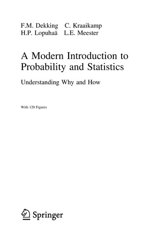 Cover for A modern introduction to probability and statistics