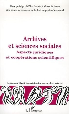 Cover for Archives et sciences sociales