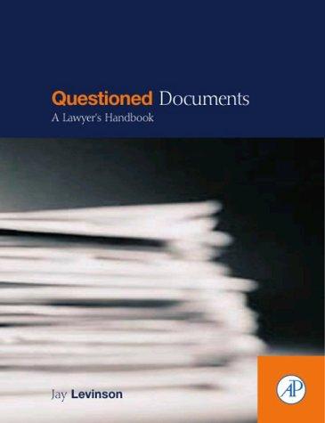 Cover for Questioned Documents