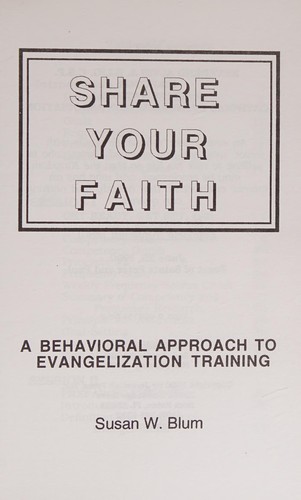 Cover for Share your faith