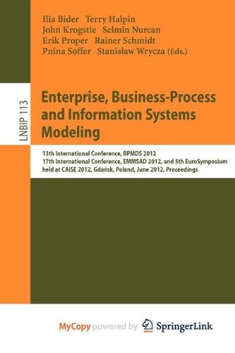Cover for Enterprise, Business-Process and Information Systems Modeling