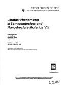 Cover for Ultrafast phenomena in semiconductors and nanostructure materials VIII
