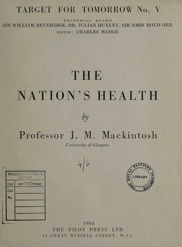 Cover for The nation's health