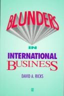 Cover for Blunders in international business