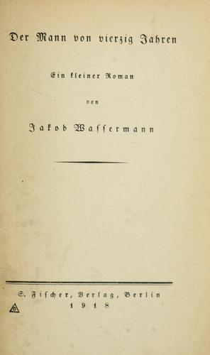 Cover for Der Mann von vierzig Jahren