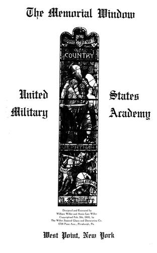Cover for The memorial window