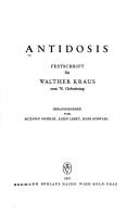 Cover for Antidosis.
