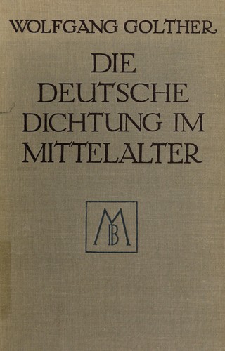 Cover for Die deutsche Dichtung im Mittelalter, 800 bis 1500
