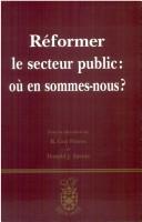 Cover for Reformer le secteur public