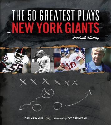 Cover for 50 greatest plays in New York Giants football history