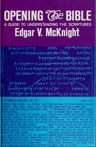 Cover for Opening the Bible