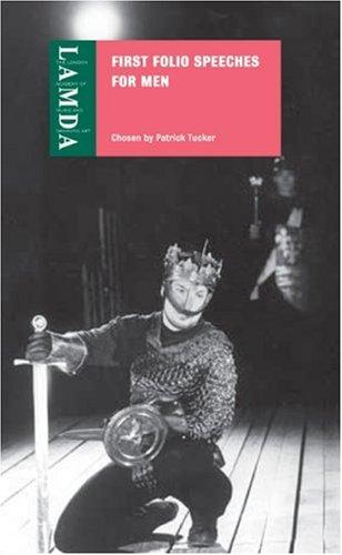Cover for First Folio Speeches for Men