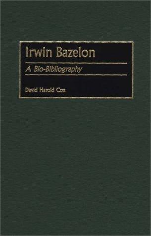 Cover for Irwin Bazelon