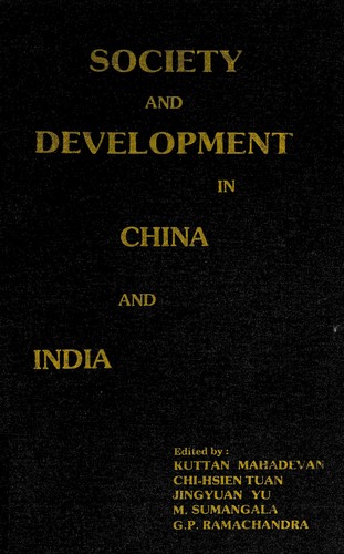 Cover for Society and development in China and India