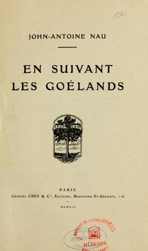Cover for En suivant les goélands