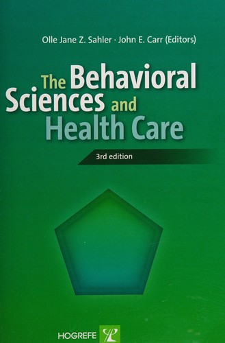 Cover for The behavioral sciences and health care