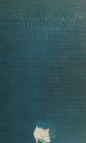 Cover for Common-sense theology