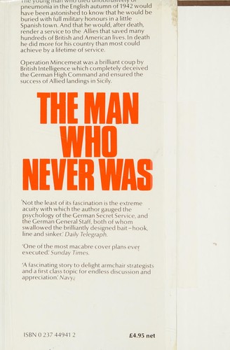 Cover for The man who never was