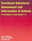 Cover for Functional behavioral assessment and intervention in schools