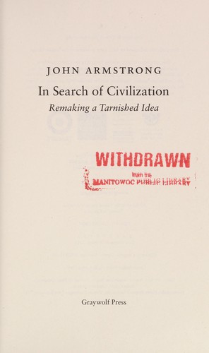 Cover for In search of civilization