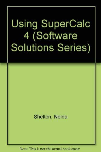 Cover for Using SuperCalc 4