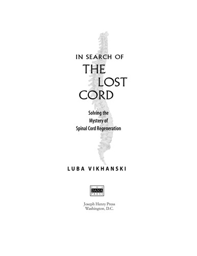 Cover for In search of the lost cord