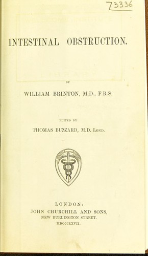 Cover for Intestinal obstruction