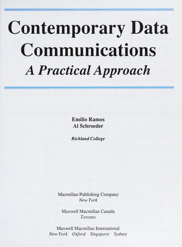 Cover for Contemporary data communications