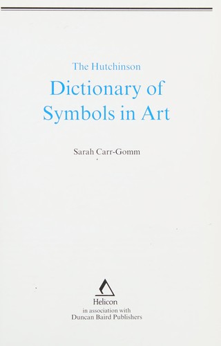 Cover for The Hutchinson dictionary of symbols in art