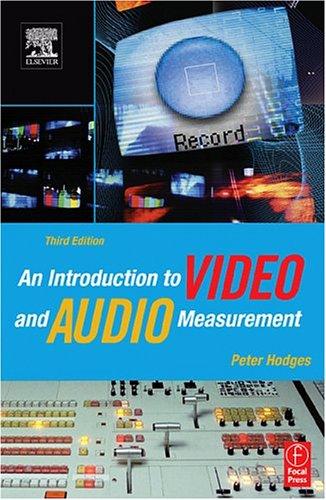 Cover for An introduction to video and audio measurement