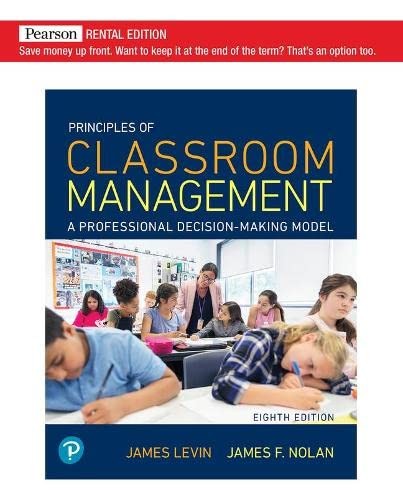 Cover for Principles of Classroom Management