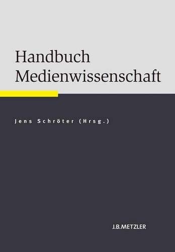 Cover for Handbuch Medienwissenschaft