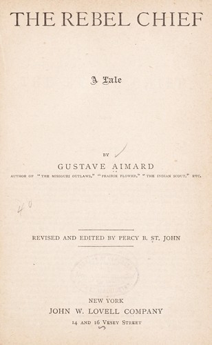 Cover for The rebel chief