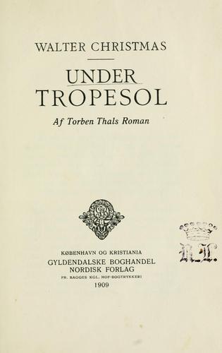 Cover for Under tropesol