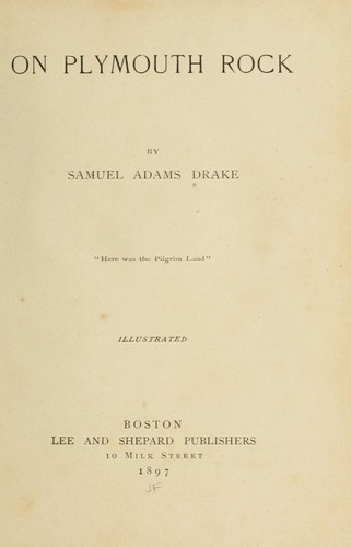 Cover for On Plymouth rock