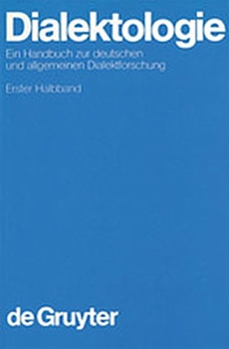 Cover for Dialektologie
