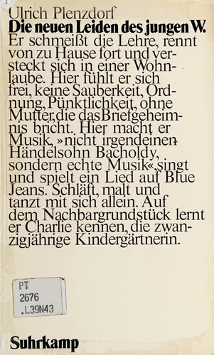 Cover for Die neuen Leiden des jungen W.