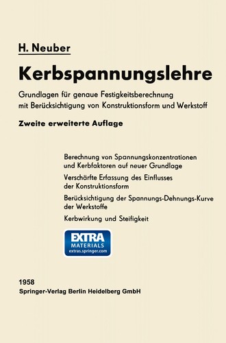 Cover for Kerbspannungslehre