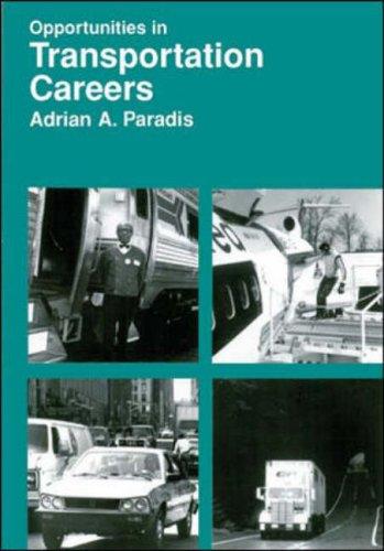 Cover for Opportunities in transportation careers