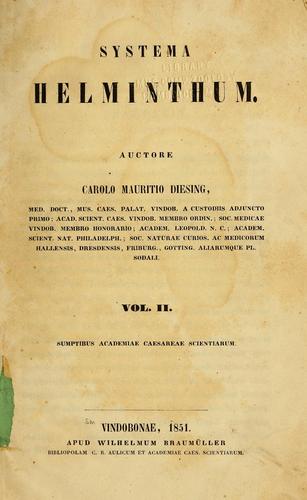 Cover for Systema helminthum.