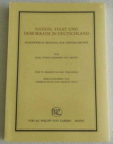 Cover for Nation, Staat und Demokratie in Deutschland
