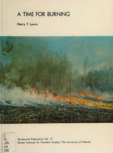 Cover for A time for burning