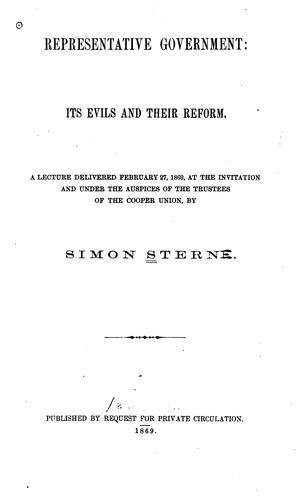 Cover for Representative government