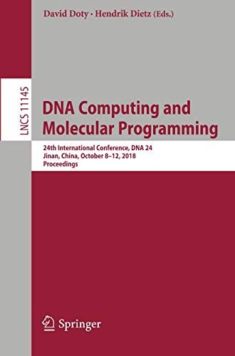 Cover for DNA Computing and Molecular Programming